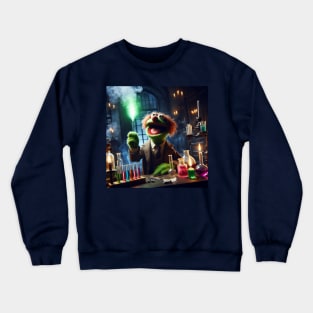 Mad scientist puppet Crewneck Sweatshirt